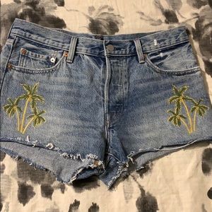 Levi’s button fly shorts